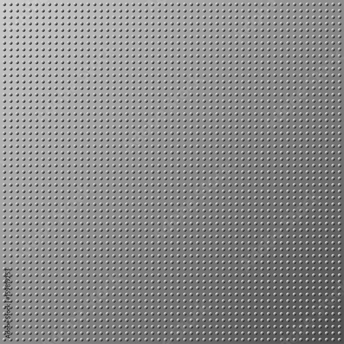 Metal dot texture gray background. Vector illustration