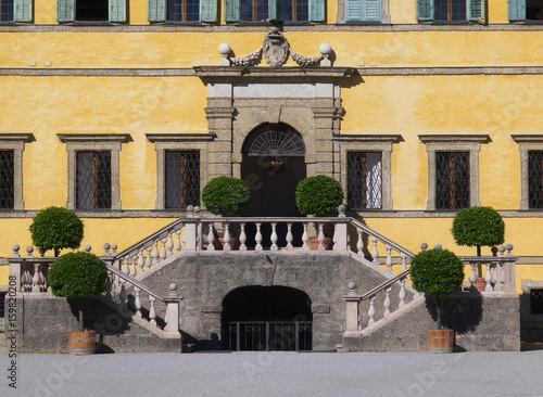 Hauptportal des Schlosses Hellbrunn / Salzburg / Österreich photo