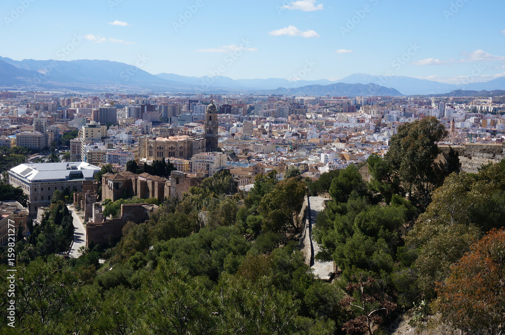 Malaga von oben