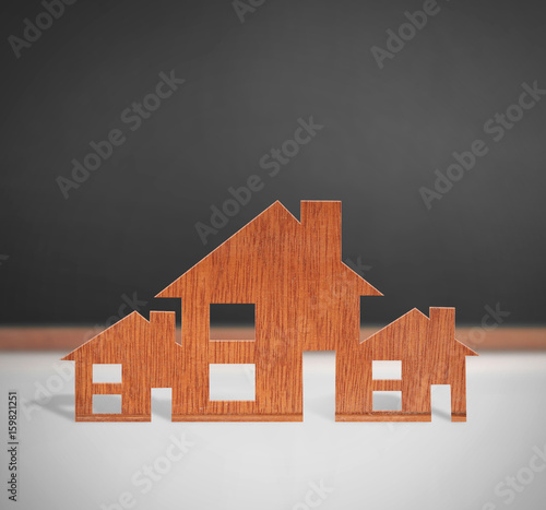 Model house wood form