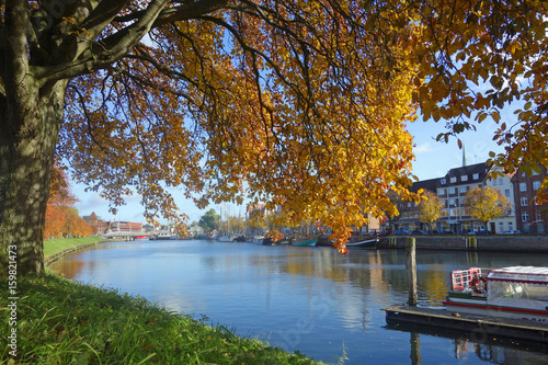 Lübecker Museumshafen im Herbst photo