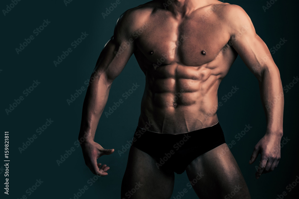 sexy man with muscular body in underwear pants sexy man with muscular body in underwear pants