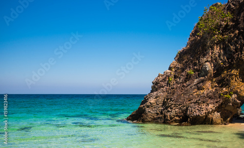 Blue sea nature background. © toeytoey