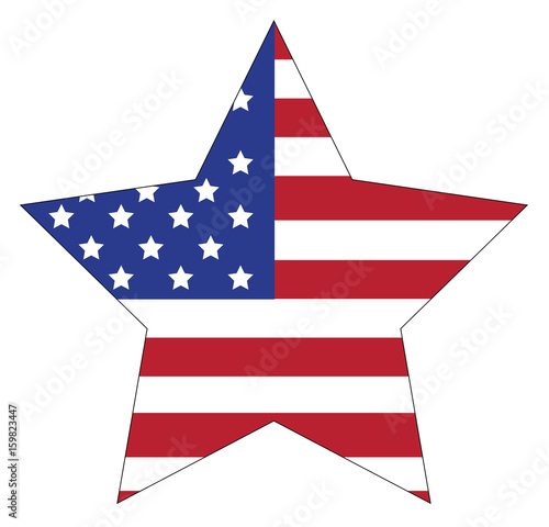American Flag Star