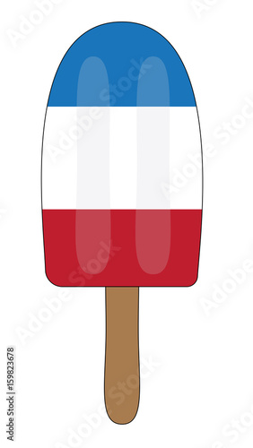 Red White Blue Popsicle