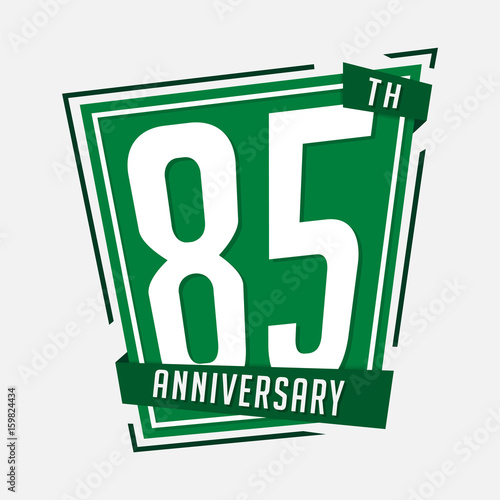 85 anniversary design template. Vector and illustration.
