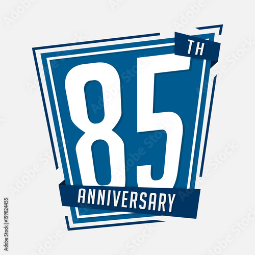 85 anniversary design template. Vector and illustration.
