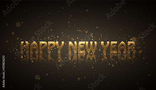 Happy New Year 2017 greeting card design for you