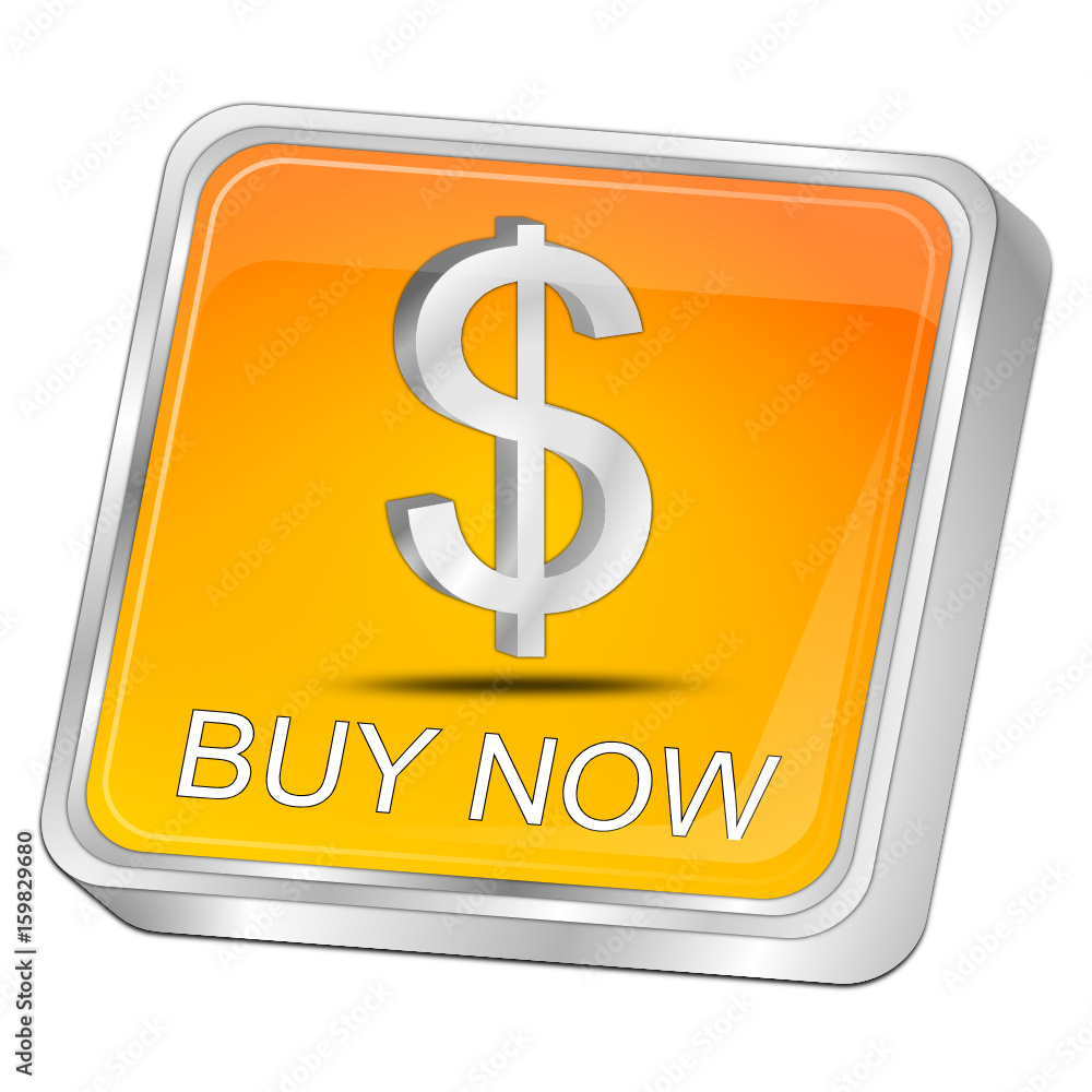 Buy now Button - 3D illustration Buy now Button - 3D illustration