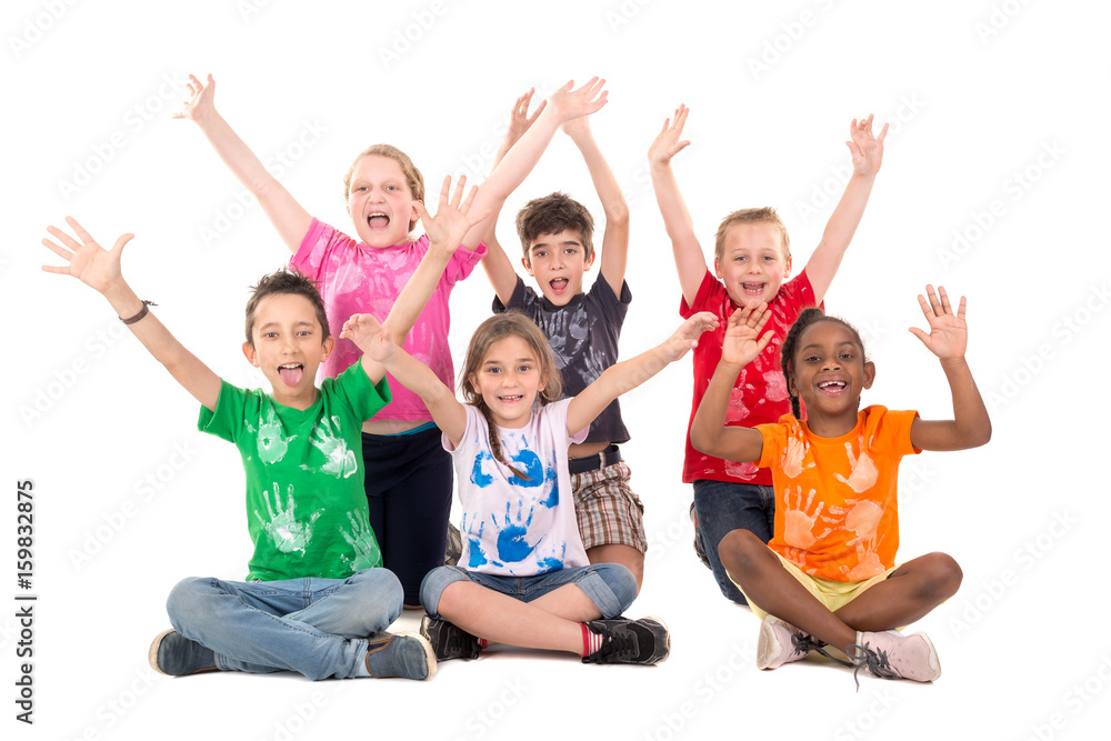 Group of happy kids Group of happy kids