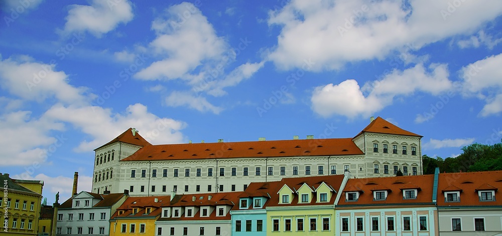 Bilina castle and chateau. Former headquarters of lobkowicz. Teplice district, Usti nad Labem region, Czech Republic