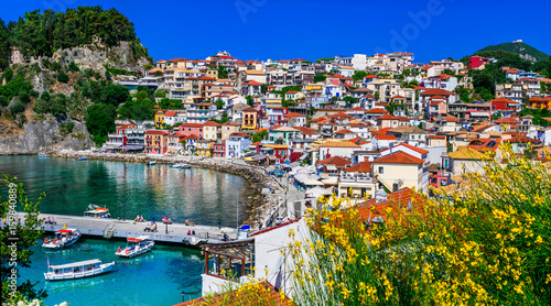 Fototapeta Naklejka Na Ścianę i Meble -  Colorful Greece series - beautiful coastal town Parga