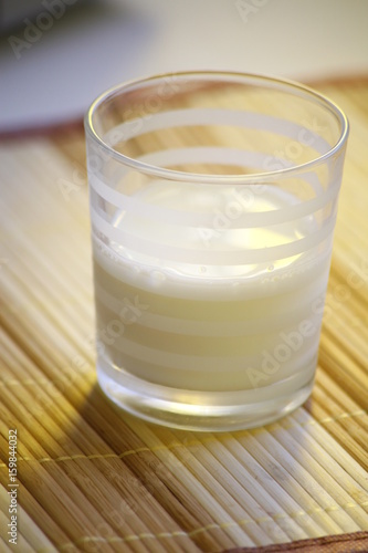 Small glass of milk, isolated
