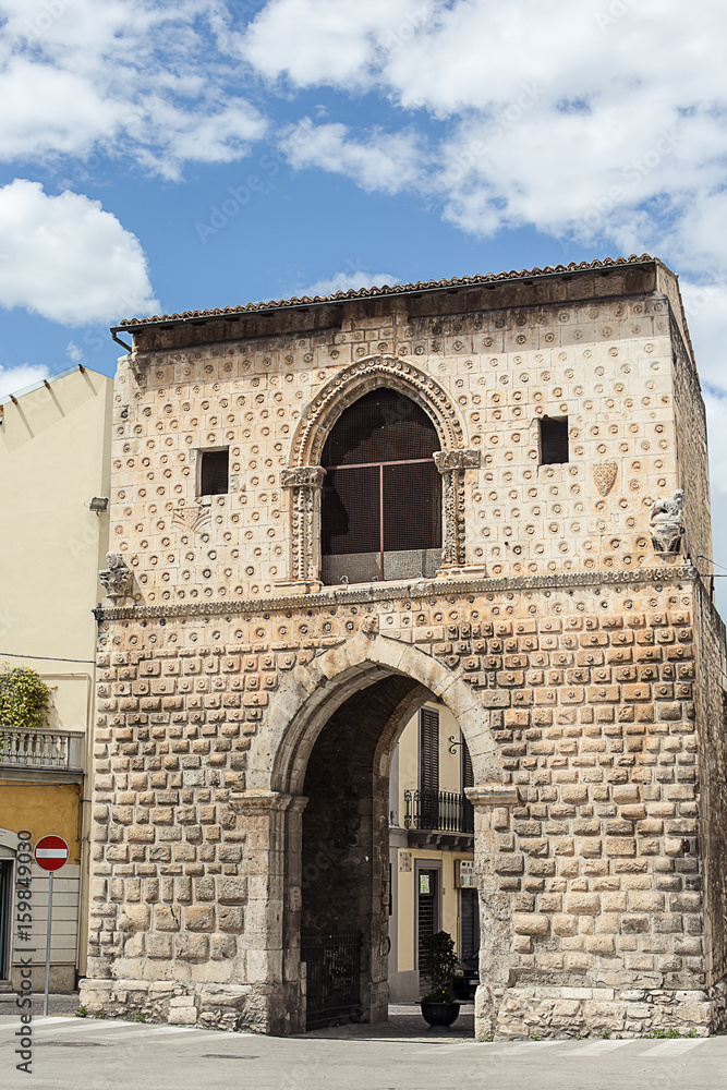 historical doorway in sulmona
