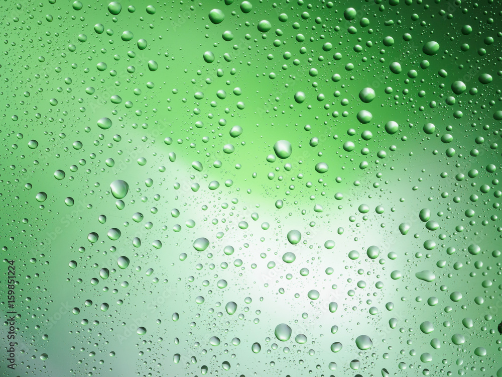 Water drops color background rain glass space rainbow. Water drops color background rain glass space rainbow.