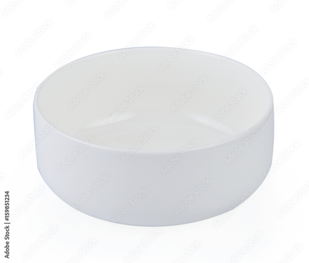 White Empty bowl on white background White Empty bowl on white background