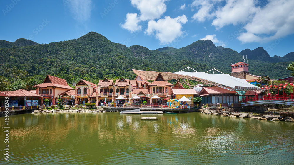Oriental village at Langkawi island in Malaysia