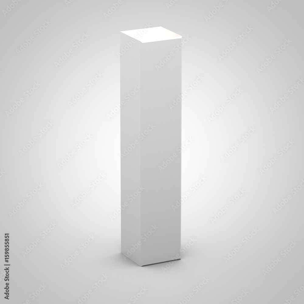 Isometric letter I uppercase isolated on white background Isometric letter I uppercase isolated on white background