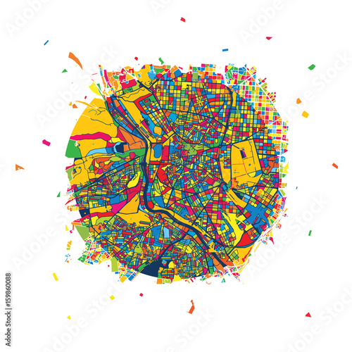 Madrid Creative Vector Map