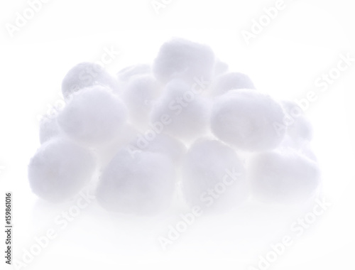 Cotton wool ,cleaning on white background