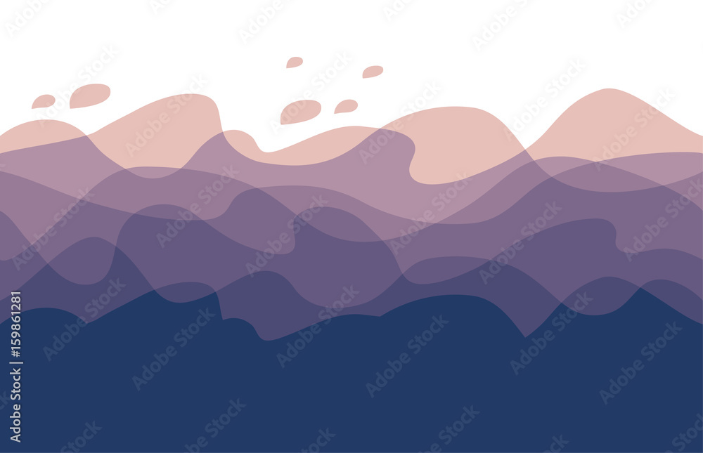 water background. Abstract wave design element. vector illustration of sea and ocean for surface design