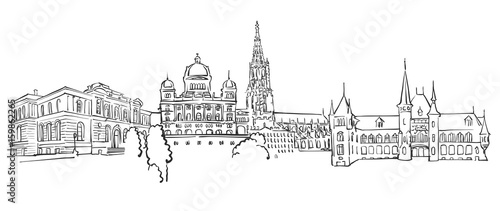 Bern Panorama Sketch
