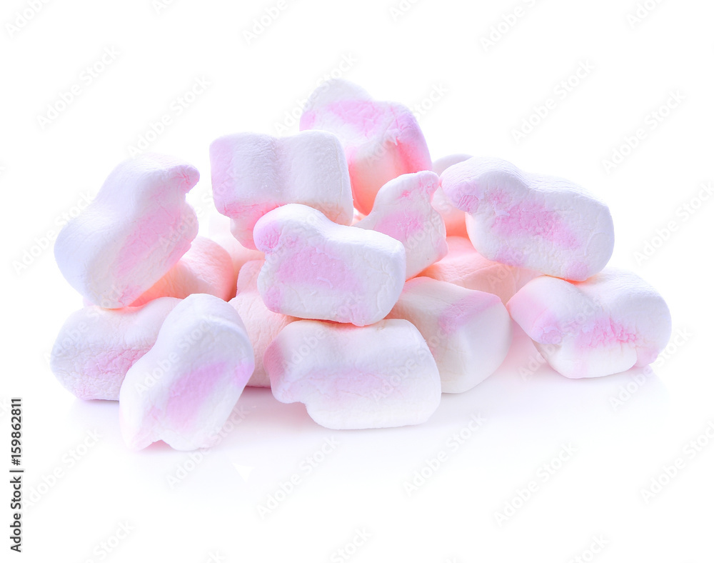 Marshmallow on white background Marshmallow on white background