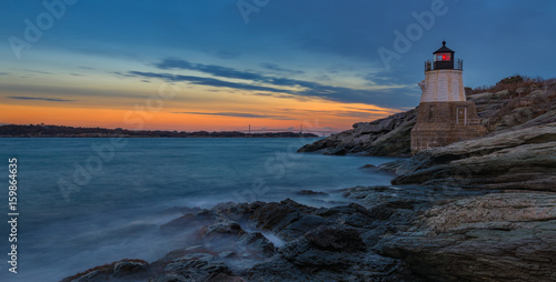 Castle Hill Lighhouse after sunset
