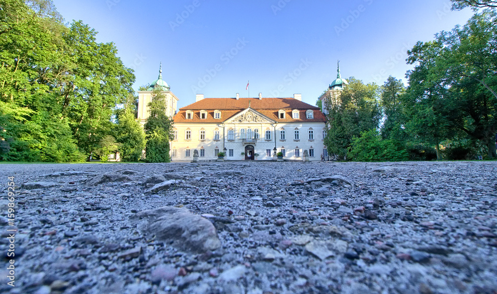 Fototapeta premium Barokowy pałac w Nieborowie - francuski ogród - Nieborów