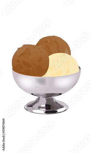 Coupe de glace vanille café