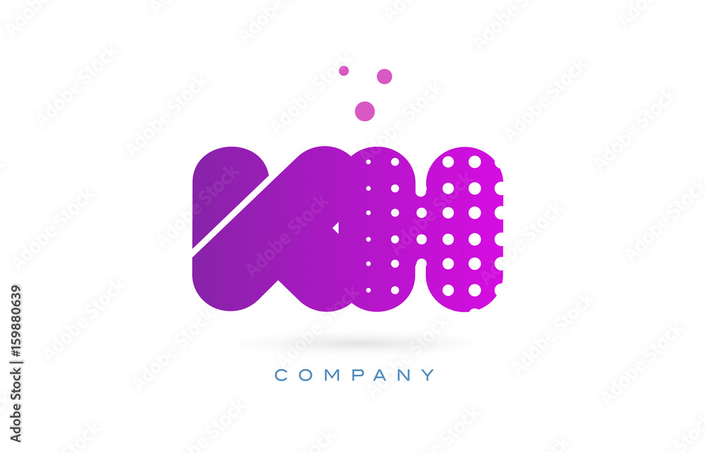 kh k h pink dots letter logo alphabet icon kh k h pink dots letter logo alphabet icon