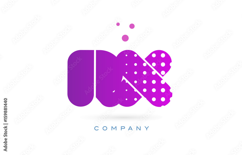 rx r x pink dots letter logo alphabet icon rx r x pink dots letter logo alphabet icon