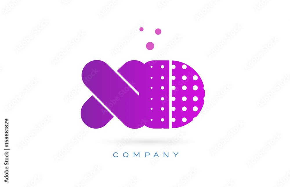 xd x d pink dots letter logo alphabet icon xd x d pink dots letter logo alphabet icon