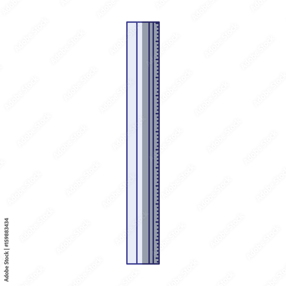 white background with blue shading silhouette of ruler icon vector illustration white background with blue shading silhouette of ruler icon vector illustration