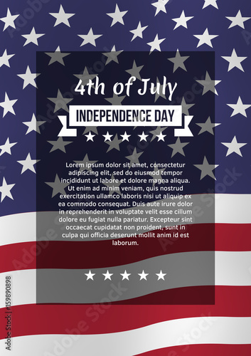 Fourth of July poster.