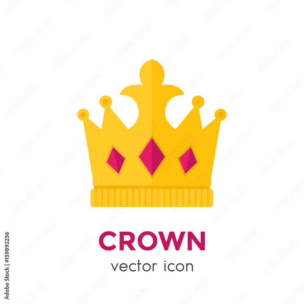 crown vector logo element, icon, flat style crown vector logo element, icon, flat style