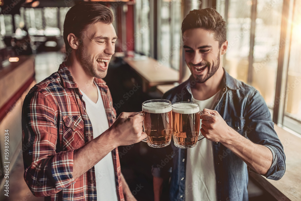 Men in bar