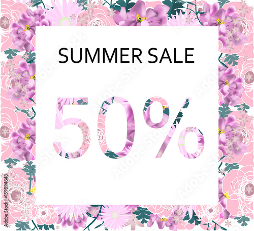Summer sale background