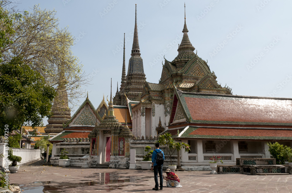 Wat Pho in Bangkok, Thailand - Temple of Reclining Buddha Wat Pho in Bangkok, Thailand - Temple of Reclining Buddha