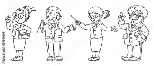 Education professions coloring book.