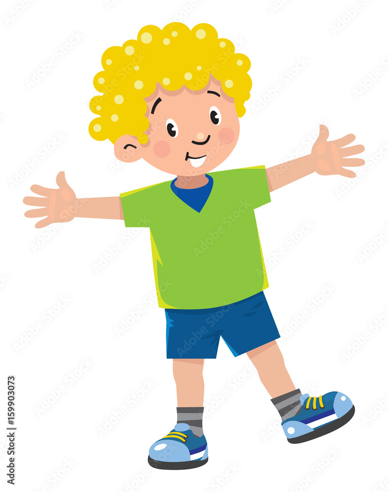 Funny little african boy Stock Vector Adobe Stock