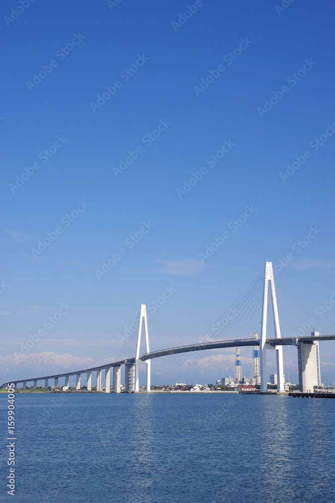 Naklejka premium 新湊大橋