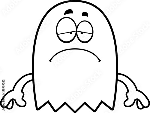 Sad Cartoon Ghost