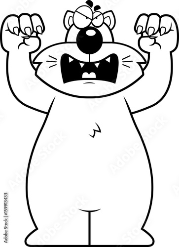 Cartoon Cat Attacking