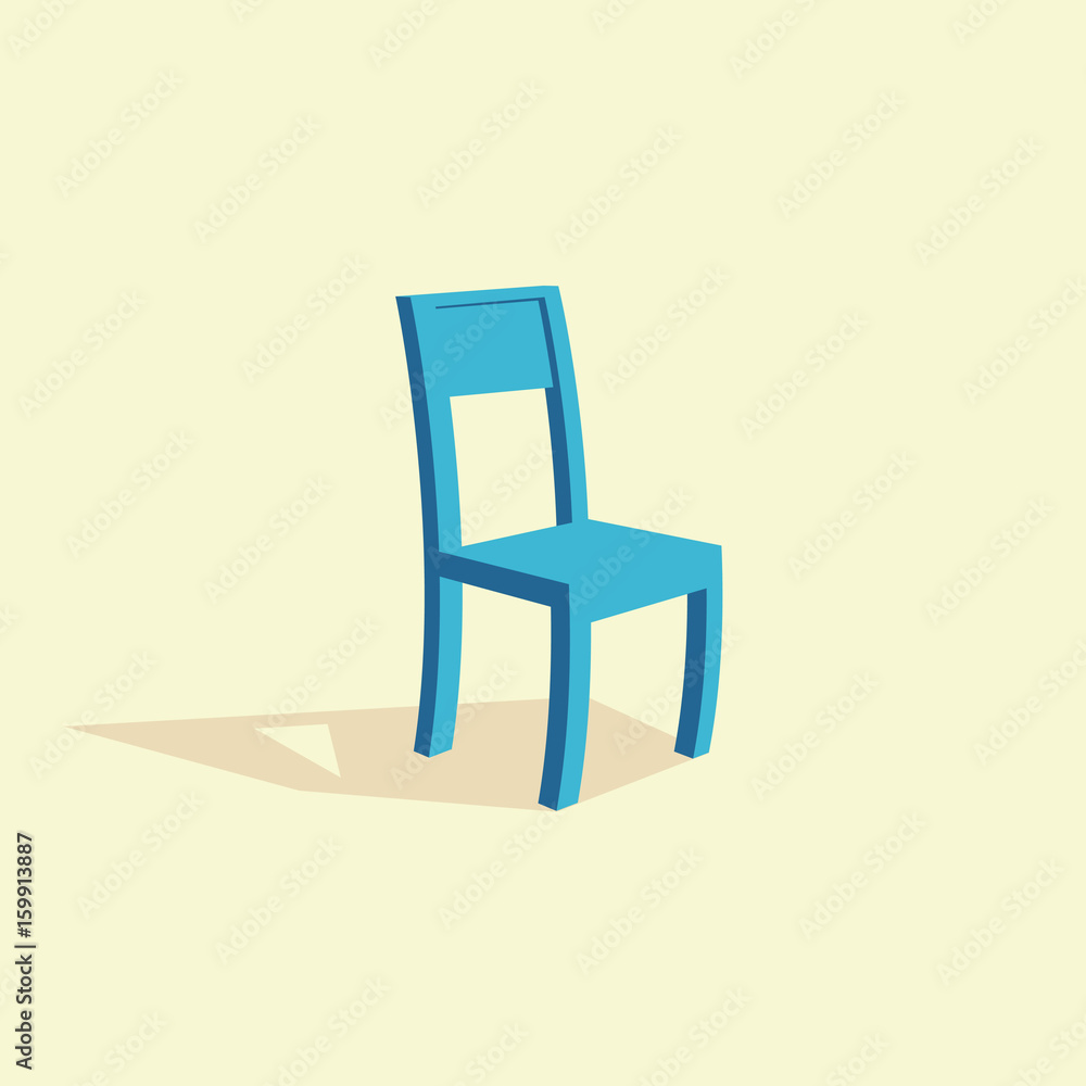Isolated vector wooden chair Isolated vector wooden chair