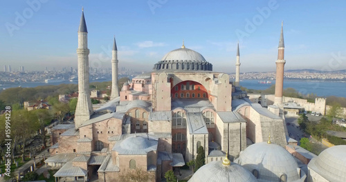 Photography Aerial View of Hagia Sophia in Istanbul
