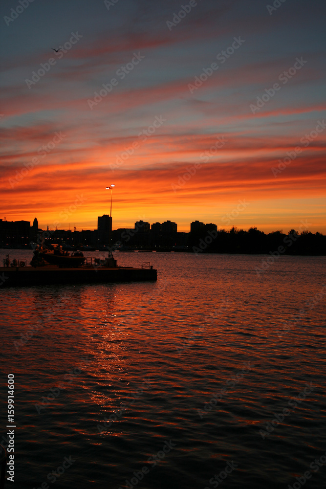 Sunset in Helsinki