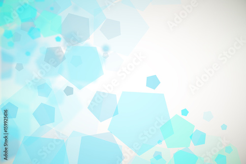 Blue hexagon background