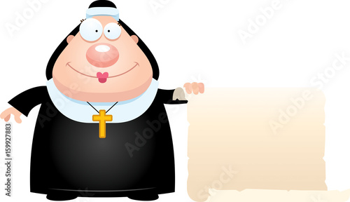 Cartoon Nun Sign