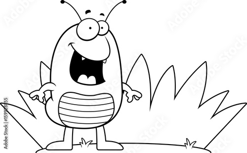 Cartoon Flea Grass